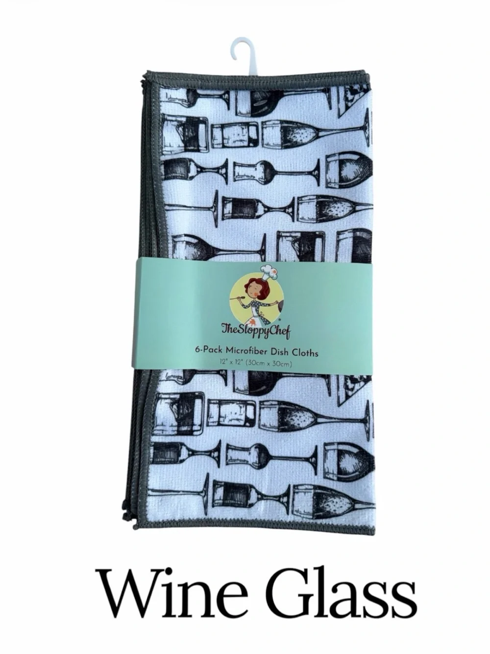 The Sloppy Chef 6 Pack Microfiber Dish Cloths